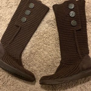 UGG Brown Cardi Boots